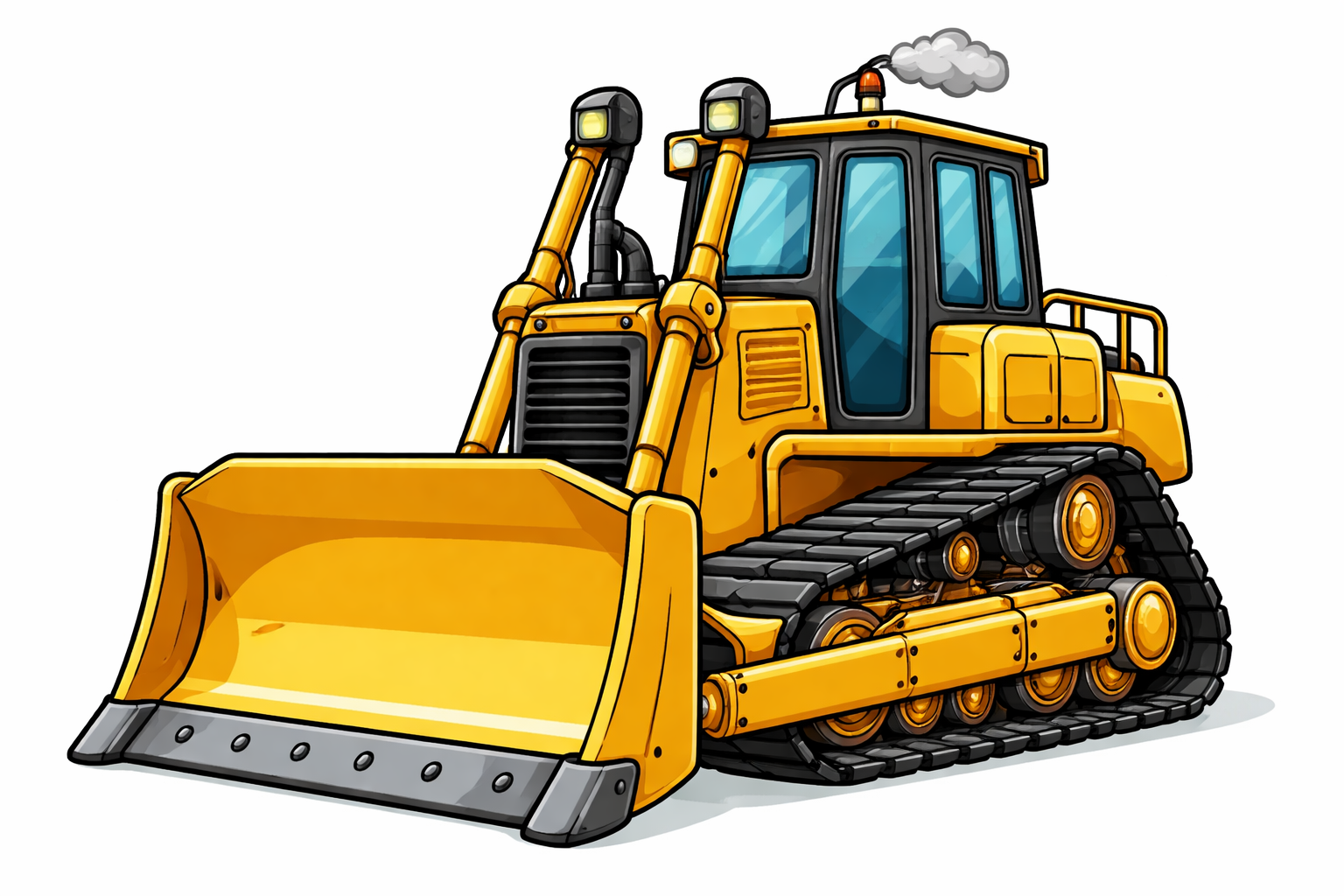 Bull Dozer Charm